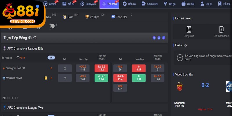 Thể thao tại 88I là chuyên mục được đông đảo người chơi lựa chọn