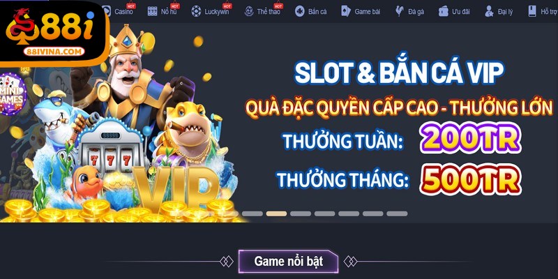 Khi đăng nhập 88I thành công bạn được khám phá giao diện hấp dẫn